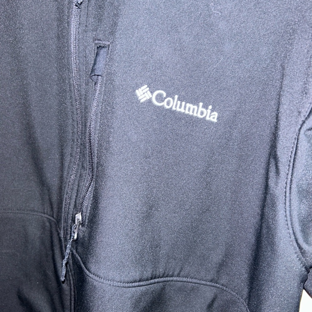 Columbia Men’s Large Full Zip Up Black Fleece Line Jacket 2XL - Picture 3 of 6